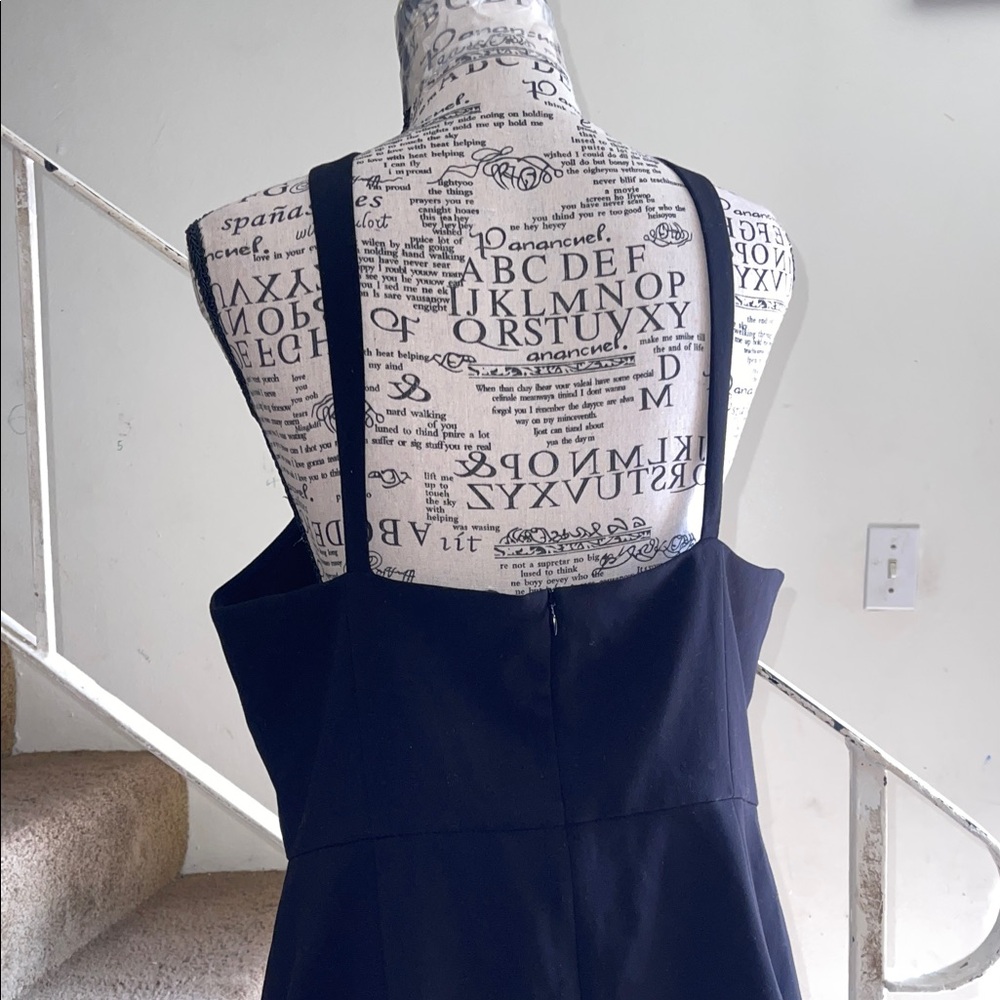 French Connection Whisper Crossover Halter Neck Minidress Black NWOT - Picture 4 of 4